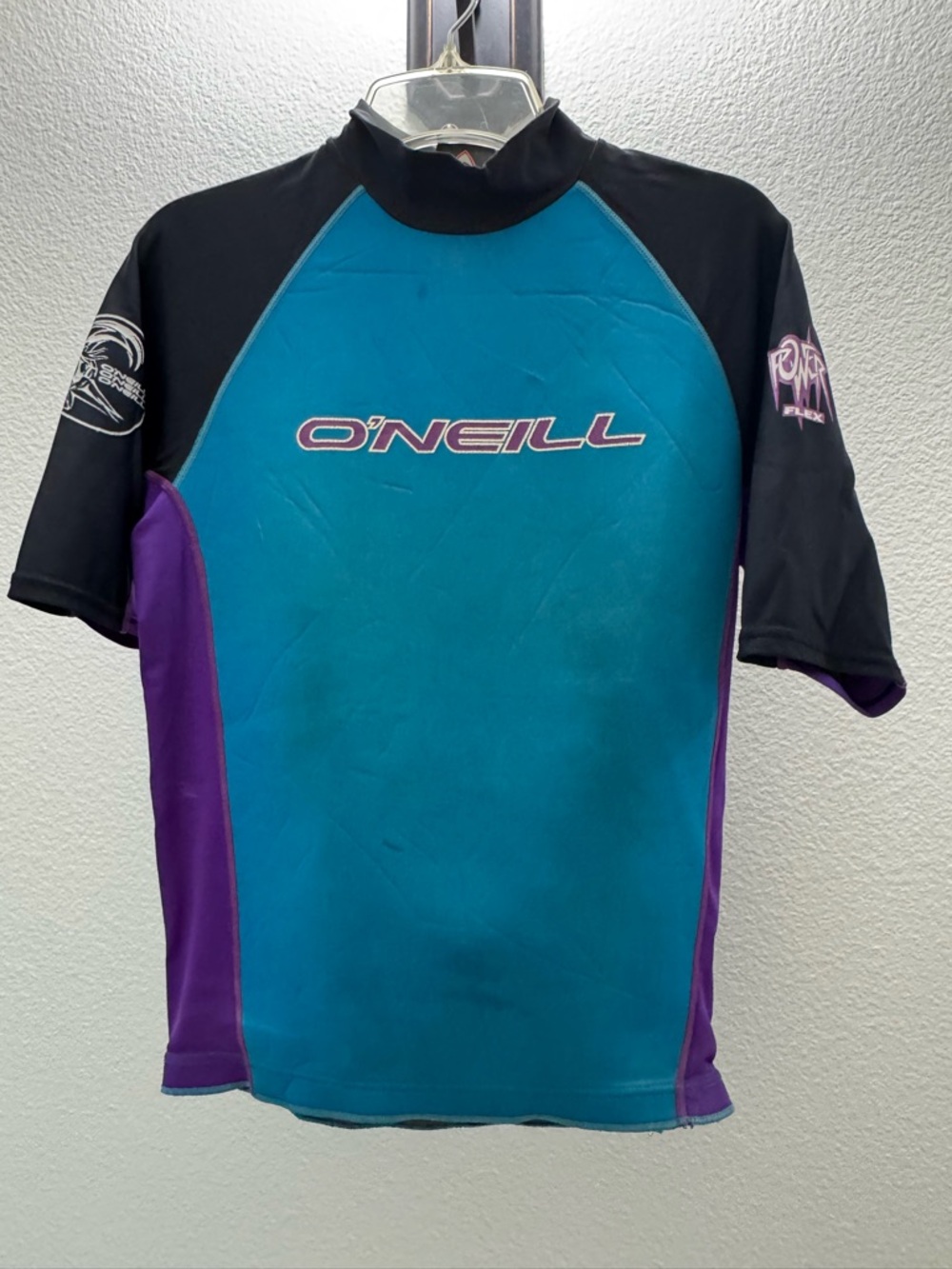 O'Neill Teal & Black Short Sleeve Combo 2/2mm Wetsuit and Rash Guard  size large